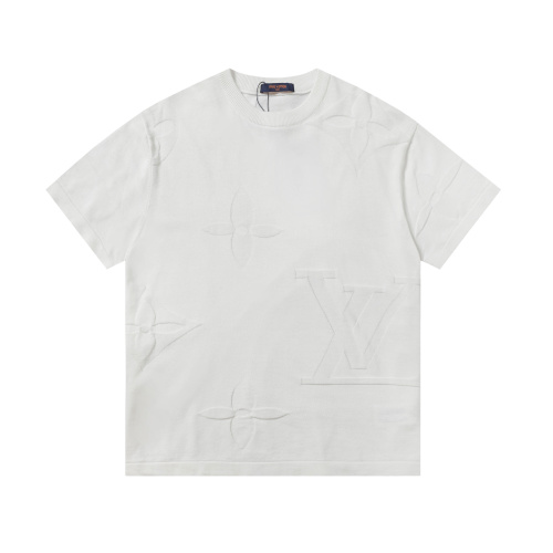 Louis Vuitton Logo Jacquard Knit Crewneck Short Sleeve T-Shirt Unisex 1 Louis Vuitton Logo Jacquard Knit Crewneck Short Sleeve T-Shirt Unisex