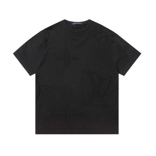 Louis Vuitton Logo Jacquard Knit Crew Neck Short Sleeve T-Shirt