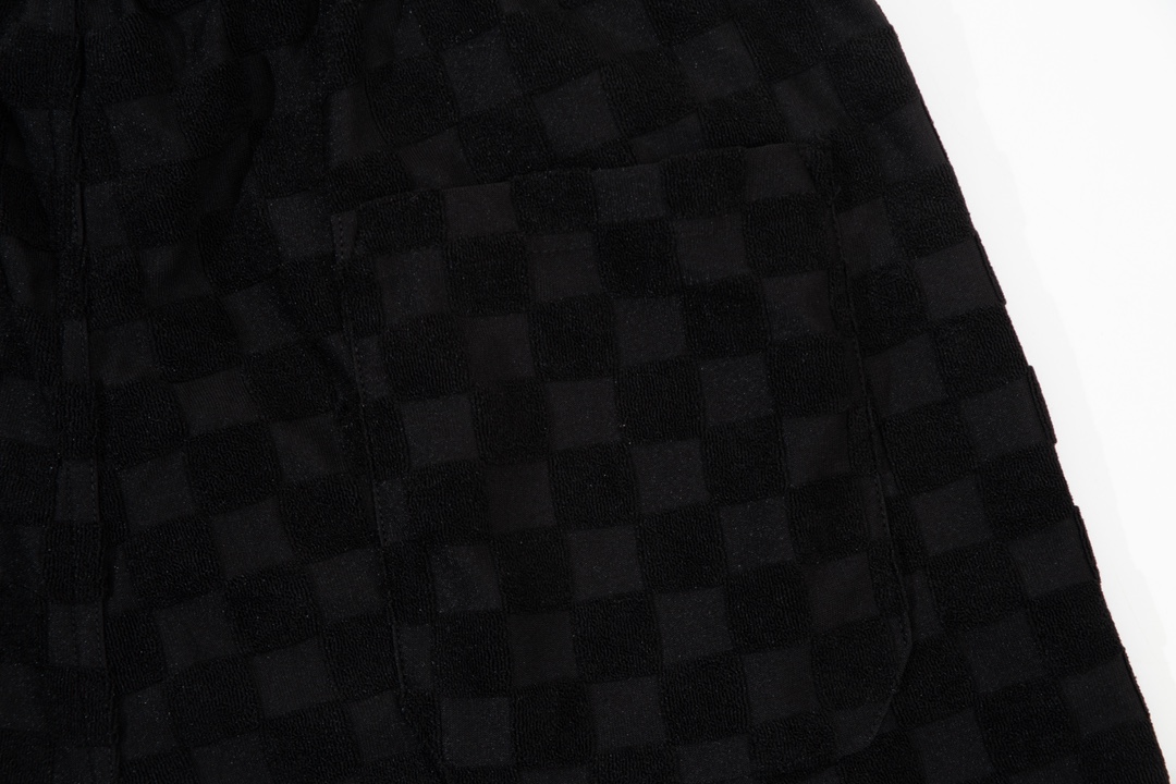 Louis Vuitton/路易威登棋盘格毛巾提花休闲短裤