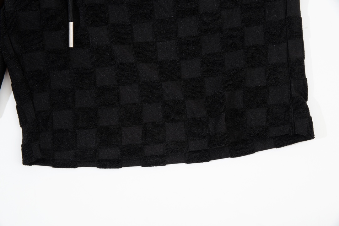 Louis Vuitton/路易威登棋盘格毛巾提花休闲短裤