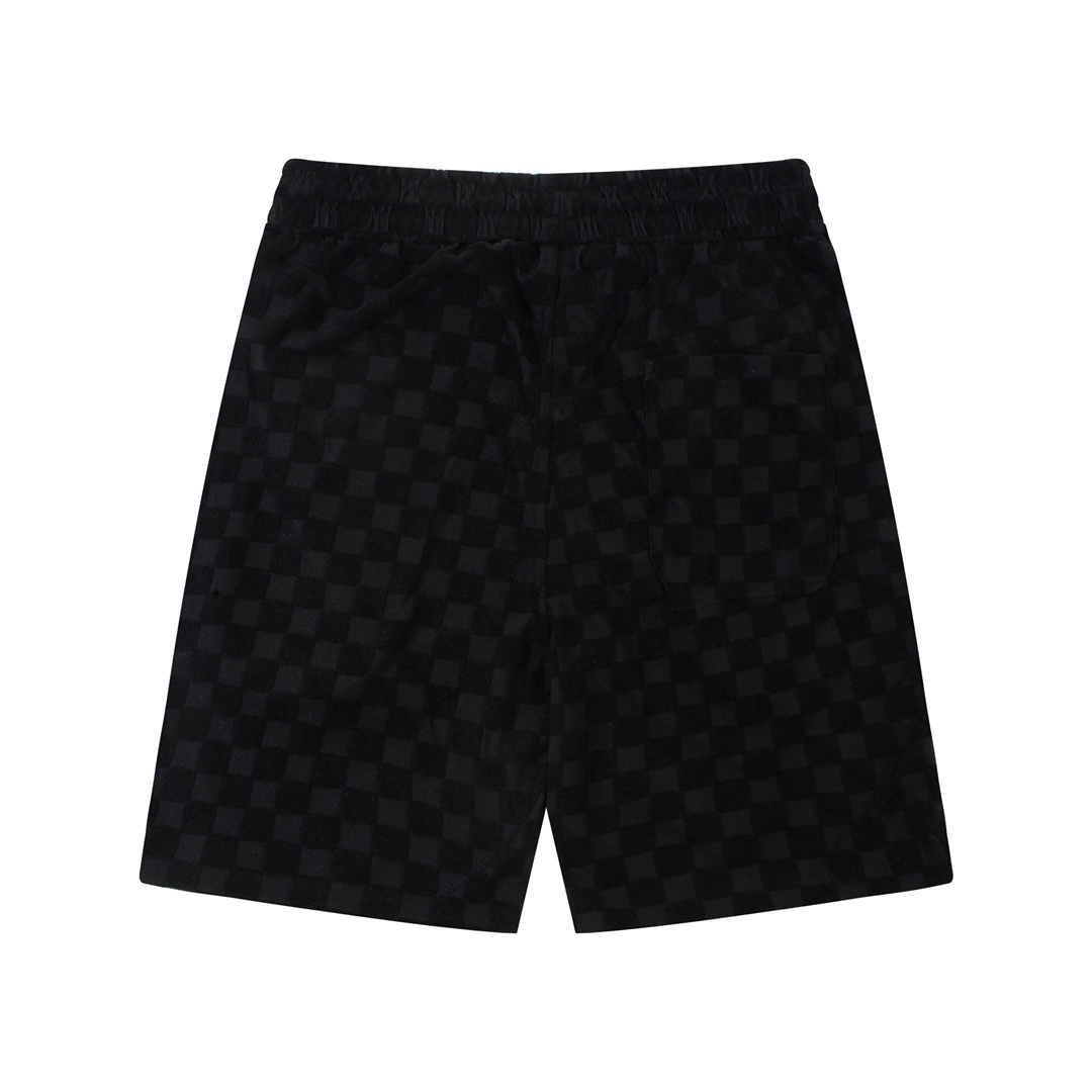 Louis Vuitton/路易威登棋盘格毛巾提花休闲短裤