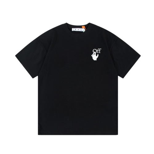 Off-White Black Inkjet Arrow Logo Cotton T-Shirt | Short Sleeve Top 1 Off-White Black Inkjet Arrow Logo Cotton T-Shirt | Short Sleeve Top
