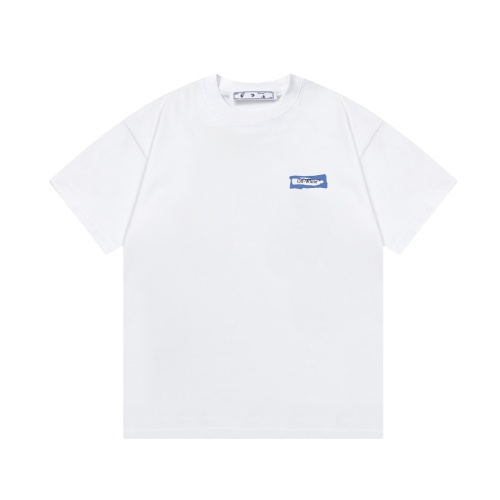 Off-White Arrow Graffiti Print Short Sleeve T-Shirt - White, XS to L 1 Off-White Arrow Graffiti Print Short Sleeve T-Shirt - White, XS to L