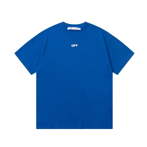 Off-White Arrow Logo Print Short Sleeve T-Shirt - Blue, XS to L 1 Off-White Arrow Logo Print Short Sleeve T-Shirt - Blue, XS to L