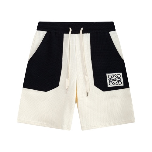 Loewe Colorblock Waffle Knit Shorts with Embroidered Logo - Unisex 1 Loewe Colorblock Waffle Knit Shorts with Embroidered Logo - Unisex