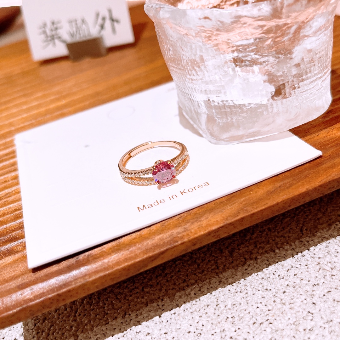 Low Allergy Silver Moissanite Ring Chic Teacher's Day Gold