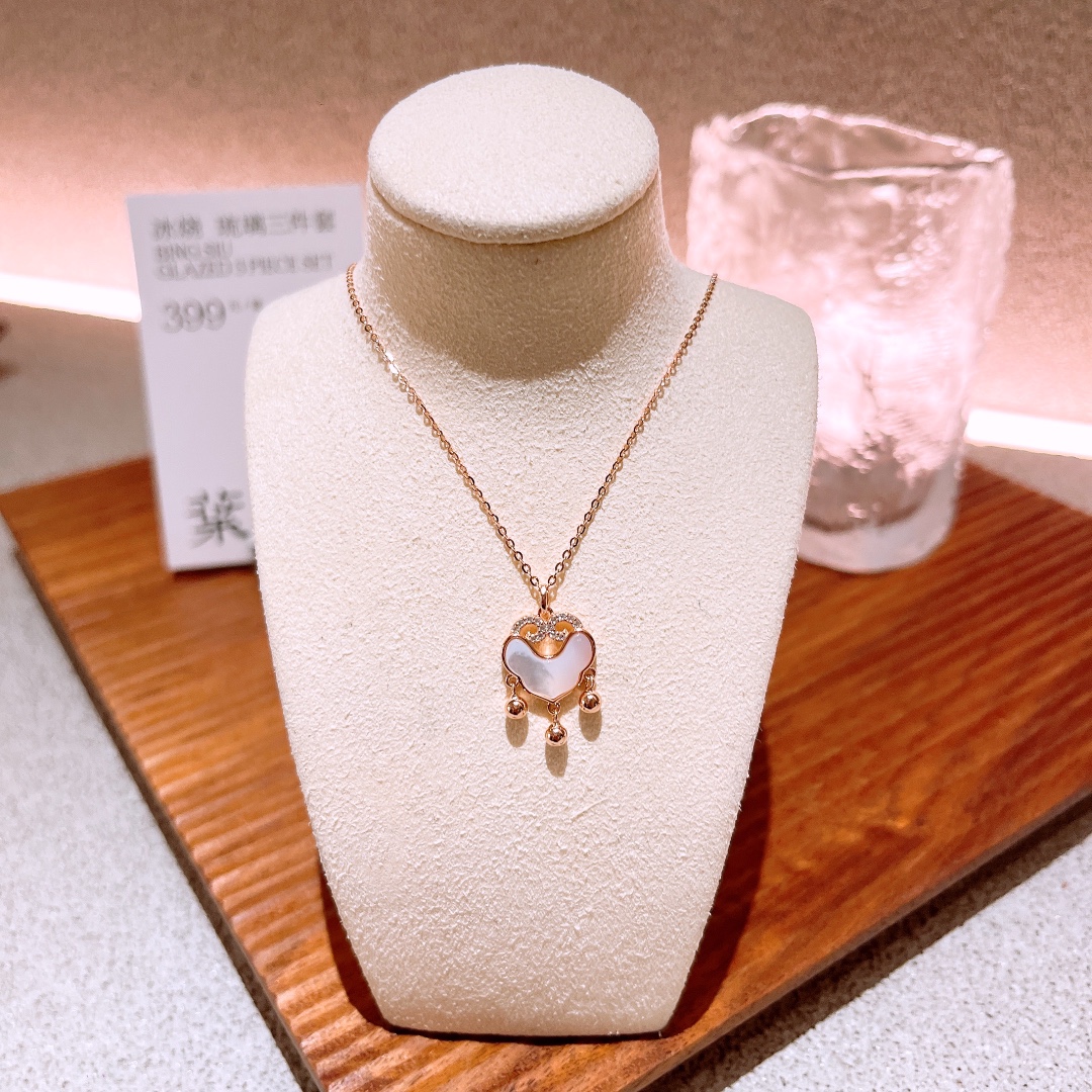 ファッション925シルバーネックレスゴールド 母の誕生日