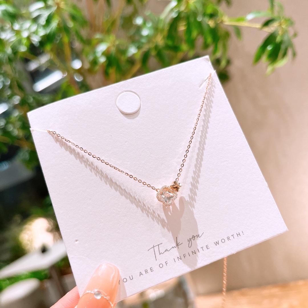 フレッシュアレルギー対応シルバーネックレスゴールド バレンタインデー