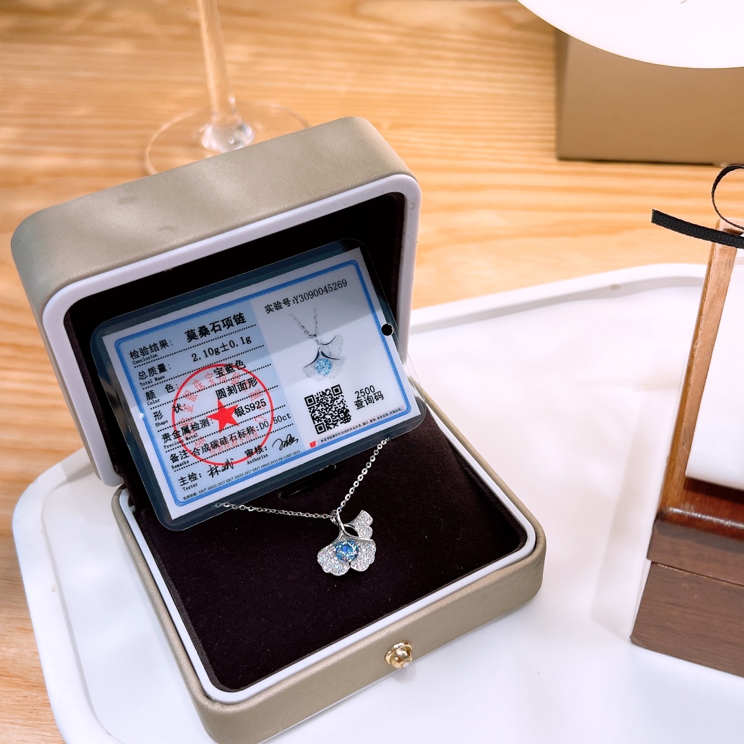 Nickel Free Silver Moissanite Necklace Minimalist Proposal Gold