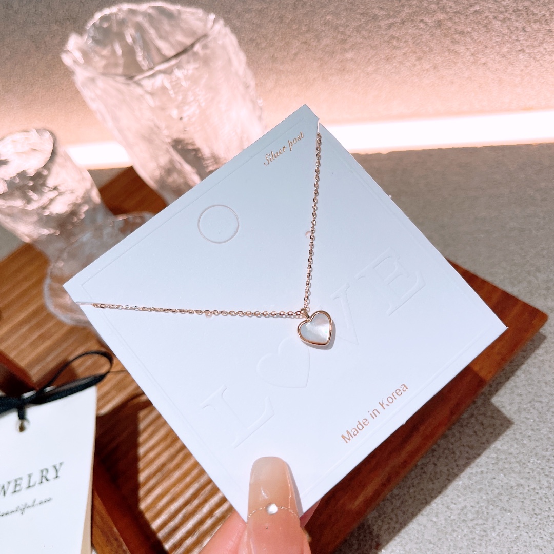 S925 Sterlingsilber Kette Frisch Verlobung Silber