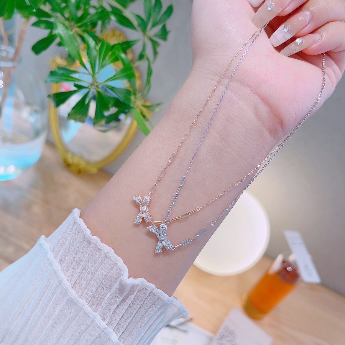 925 Silver Necklace Lively Party Silver