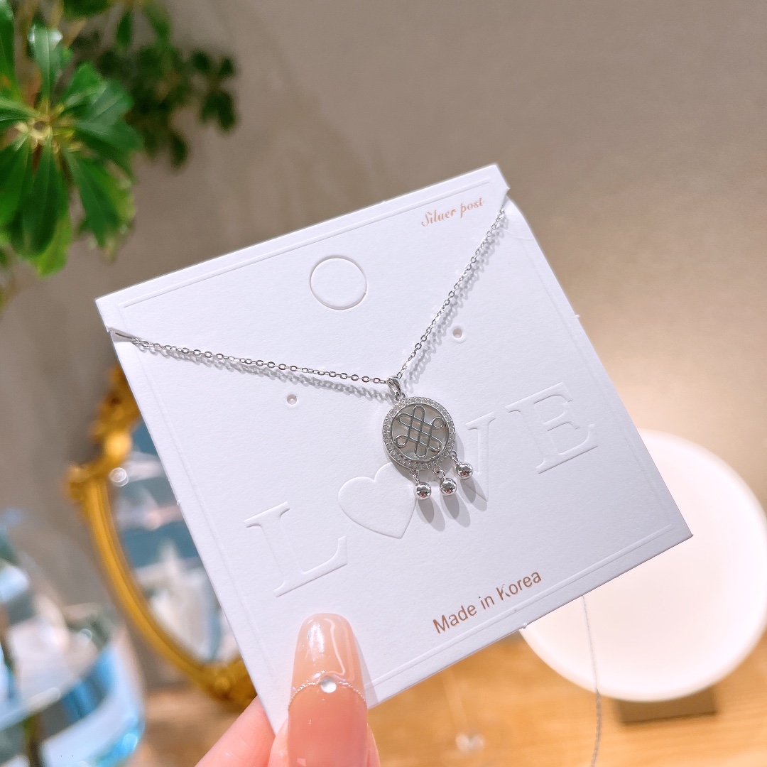 Massivsilber Kette Instagram-Stil Arbeitsplatz Gold