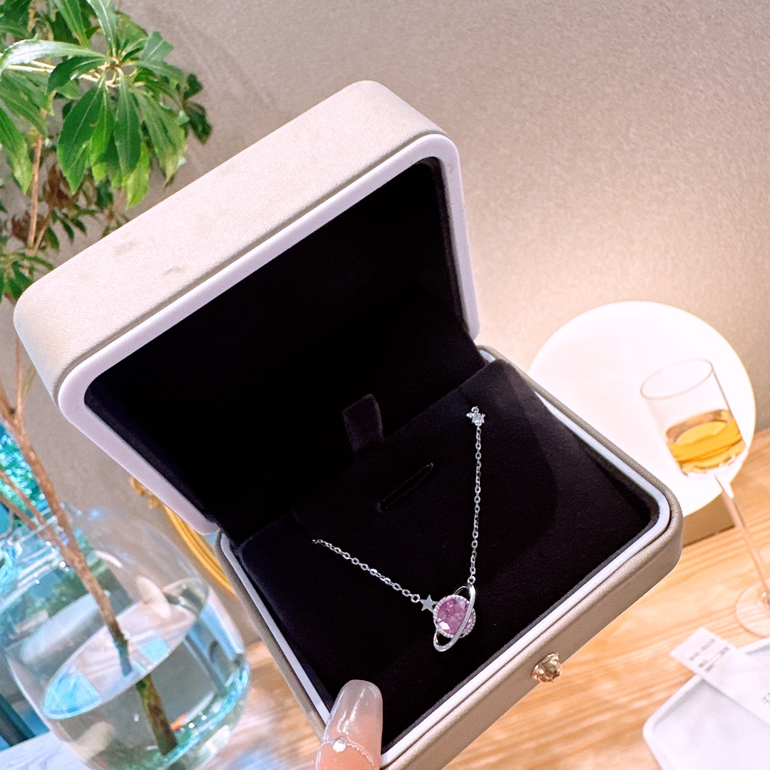 Feinsilber Moissanit Kette Intellektuell Jahrestag Gold