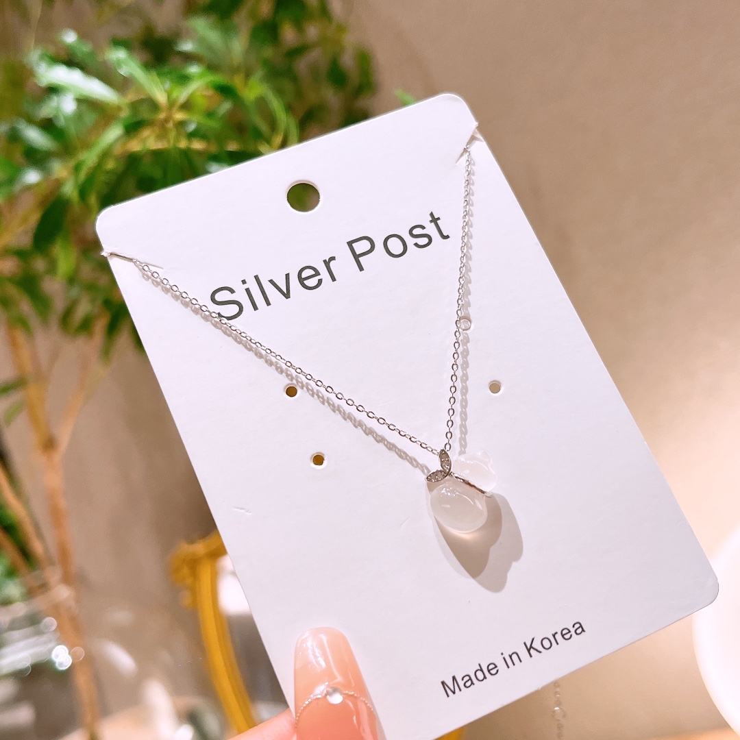 甘辛S925スターリングシルバーネックレスシルバー 晩餐会