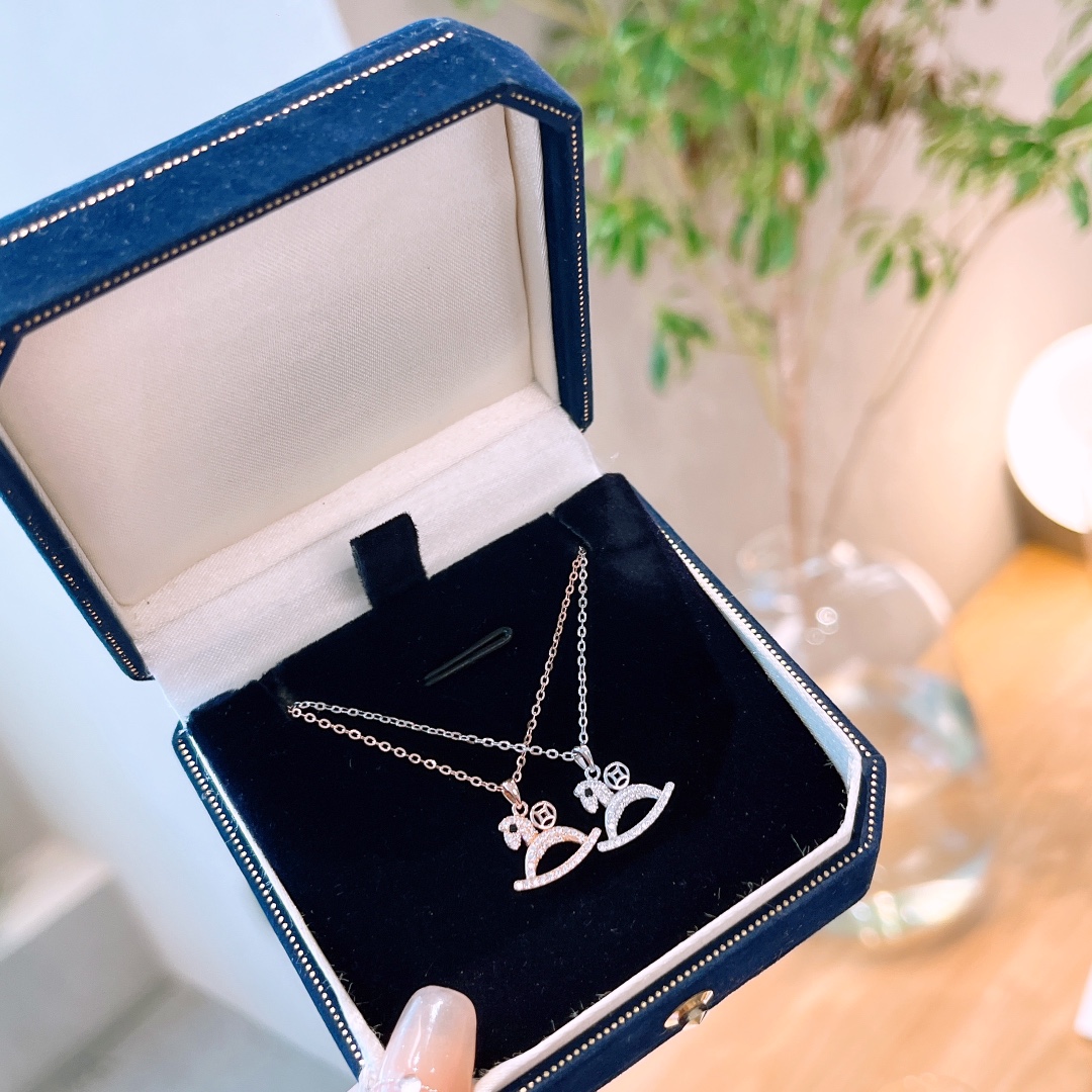 925 Silber Kette Instagram-Stil Jahresfeier Gold