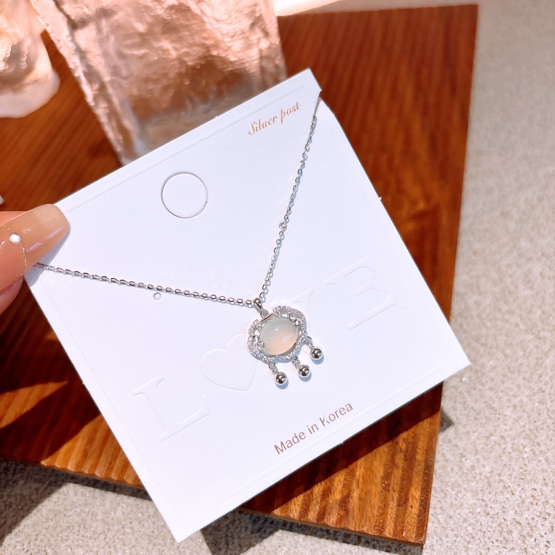 高級感S925スターリングシルバーネックレスゴールド 卒業