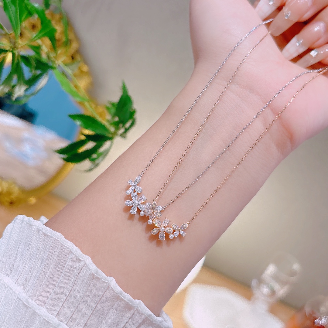 ミニマリストニッケル無添加銀ネックレスゴールド 新年