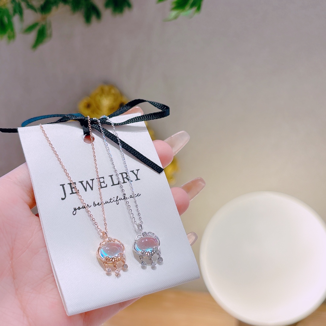 925 Silver Necklace Dainty Office Gold