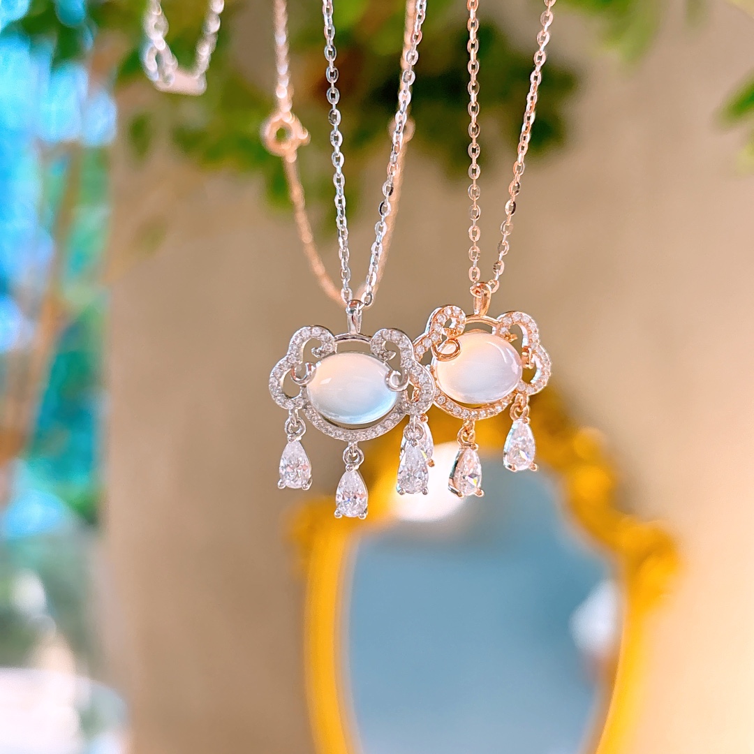 925 Silver Necklace Soft Confession Silver