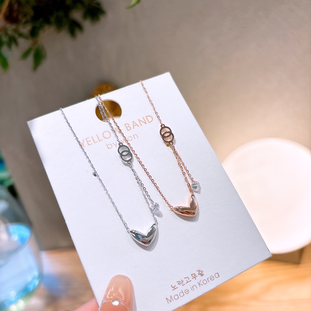 High Polish Silver Necklace Lively Wedding Favor Gold