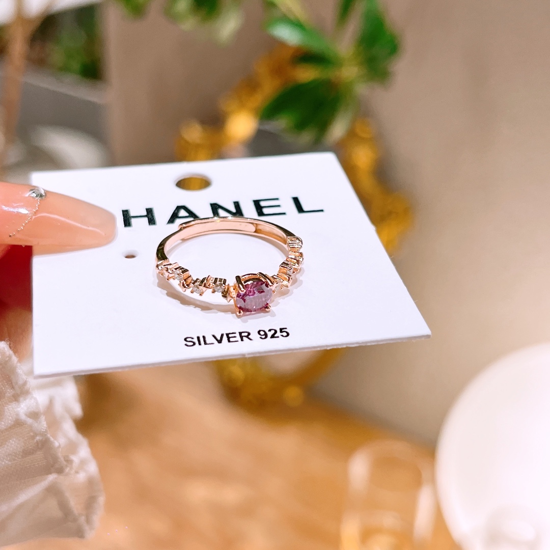 Solid Silver Moissanite Ring Soft Party Silver