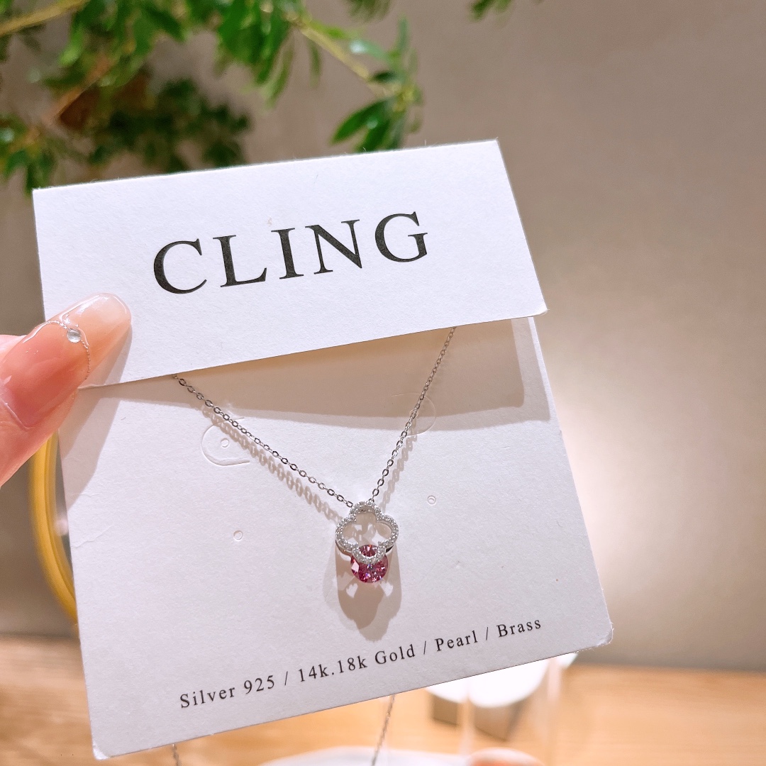 925 Silver Moissanite Necklace French Housewarming Gold