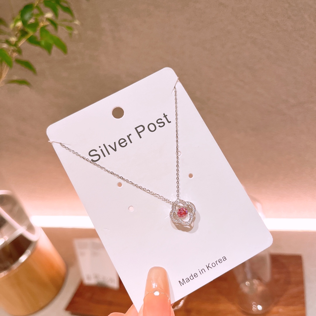 Massivsilber Moissanit Kette Elegant Vatertag Gold