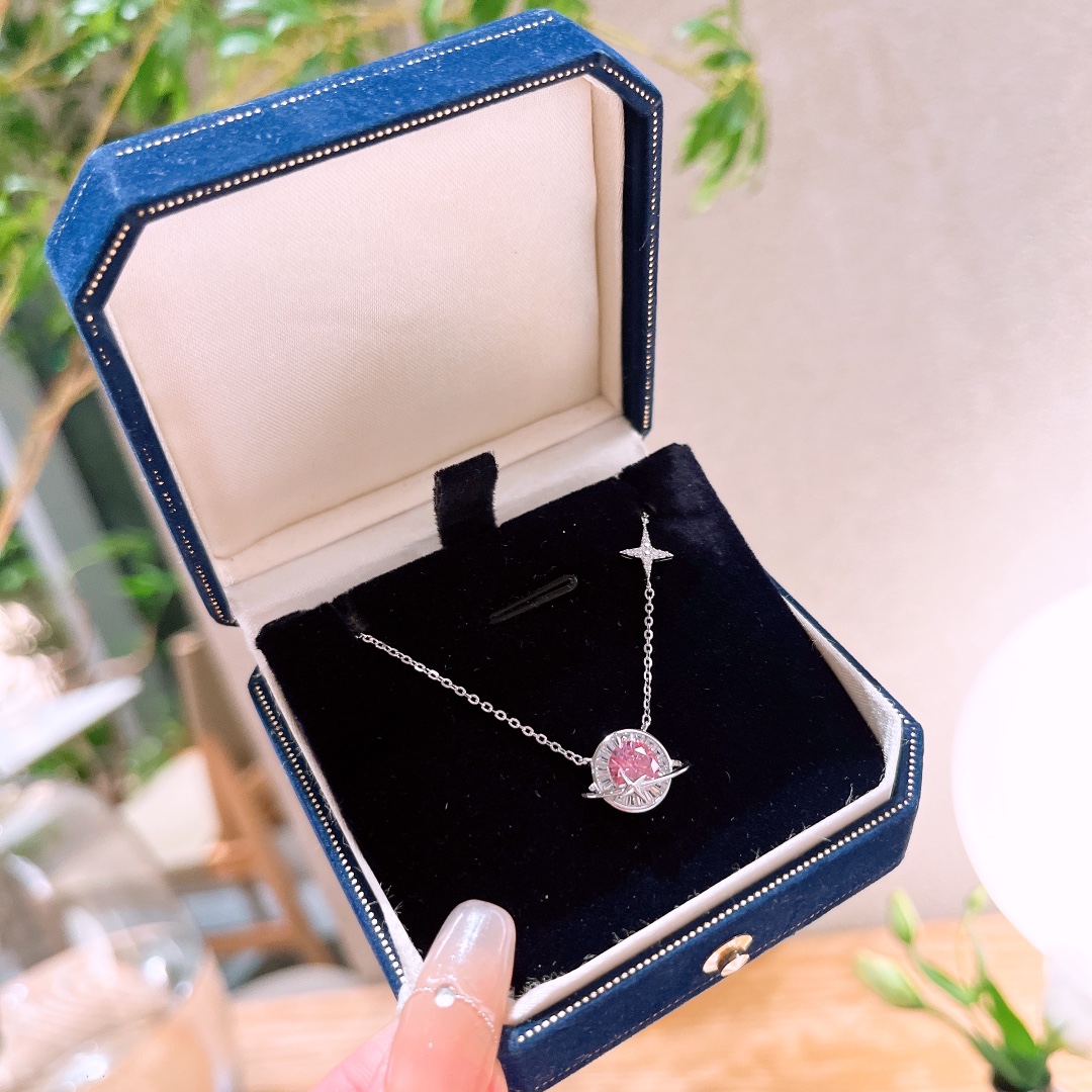 Nickel Free Silver Moissanite Necklace Artistic Everyday Wear Silver