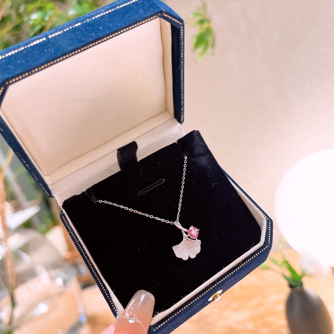 925 Silver Moissanite Necklace Pure Anniversary Silver