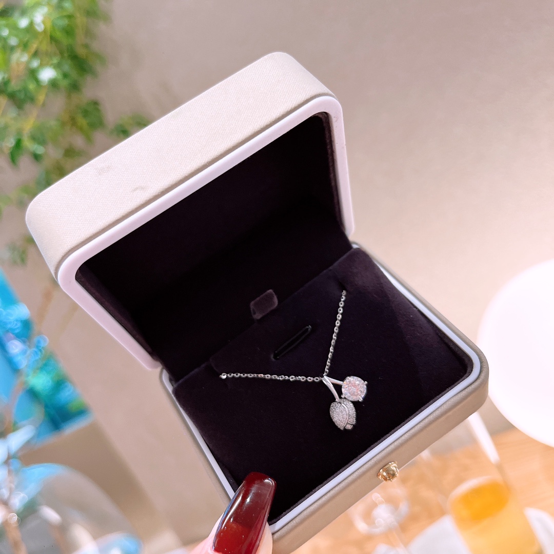 925 Silber Moissanit Kette Süß & cool Lehrertag Gold