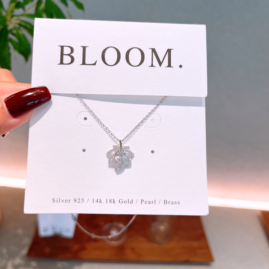 Hypoallergenes Silber Moissanit Kette Weich Party Silber