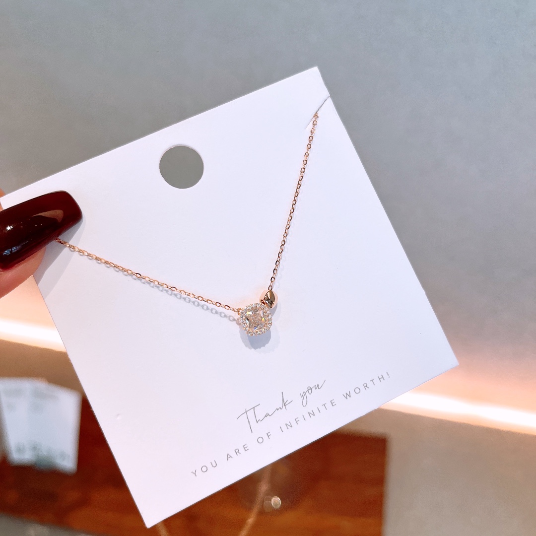 ロマンチックファインシルバーネックレスゴールド 晩餐会