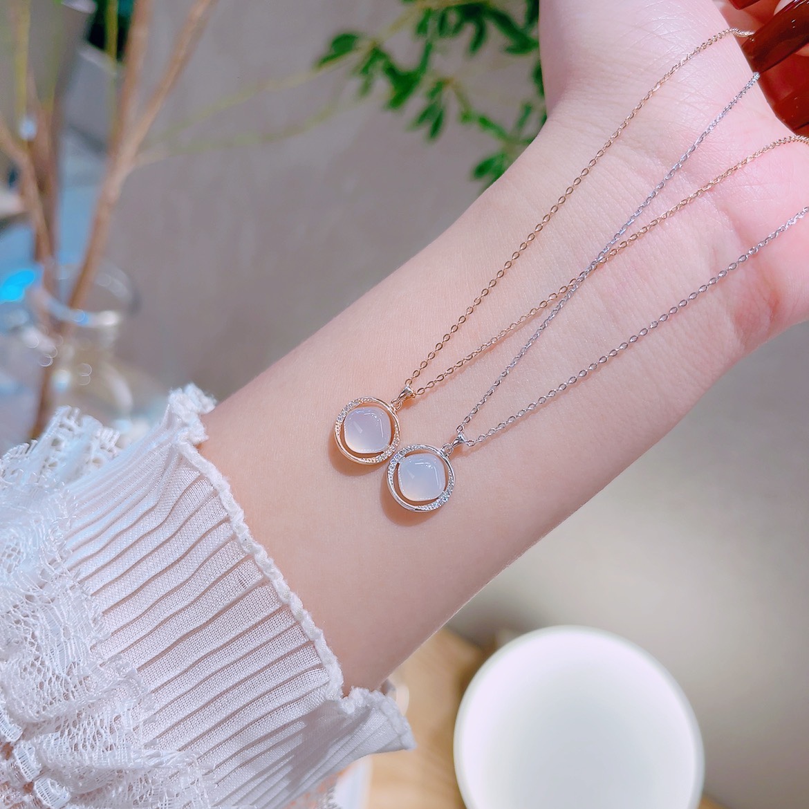 High Polish Silver Necklace Minimalist Father's Day Silver