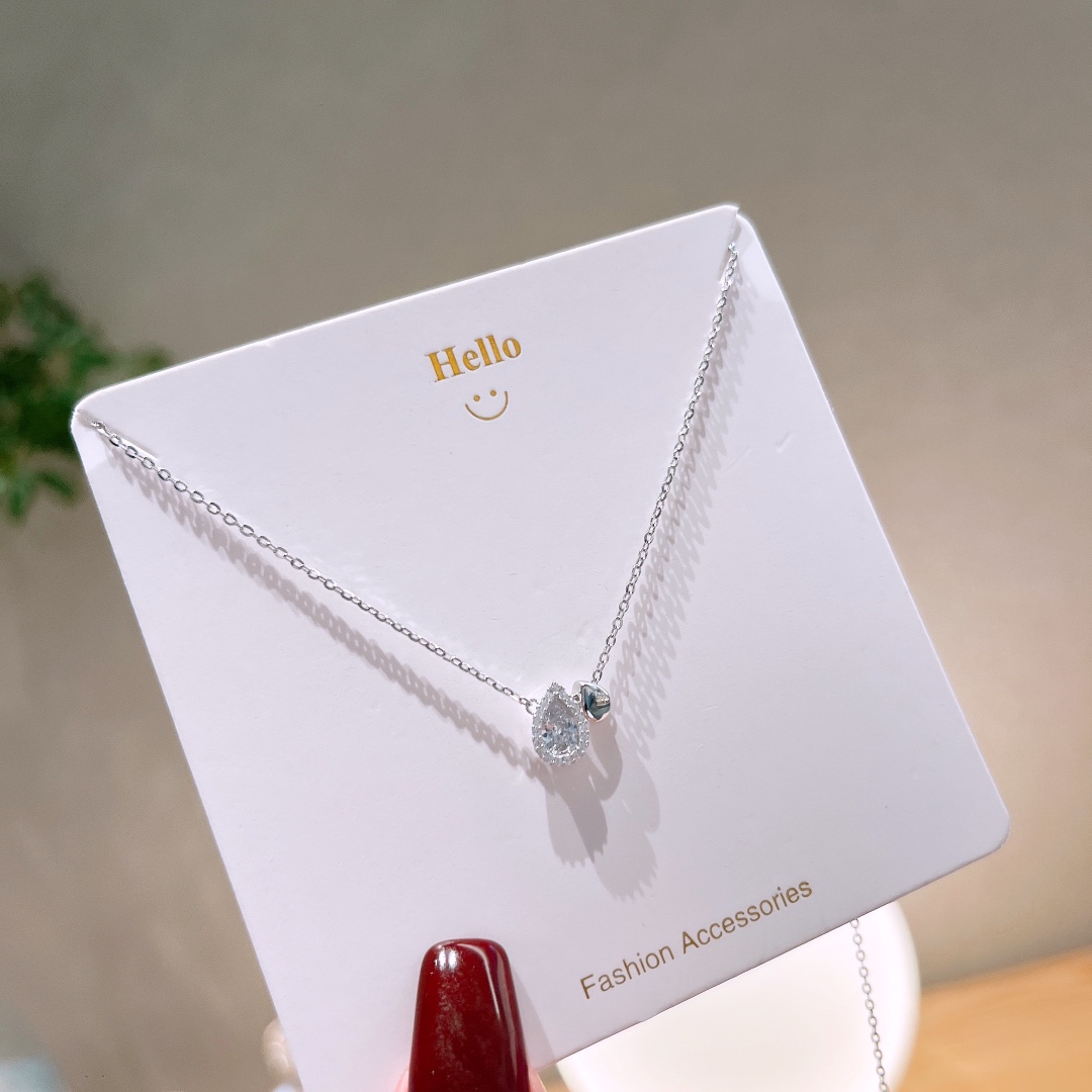 優しい高品質シルバーネックレスシルバー 春節