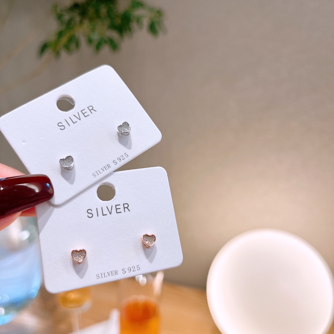 優しいS925スターリングシルバーイヤリングゴールド 婚姻届提出