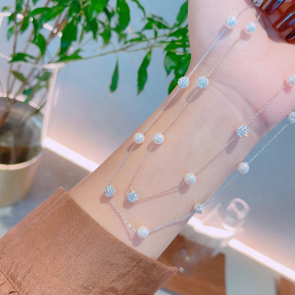 さわやか系純銀ネックレスシルバー バレンタインデー