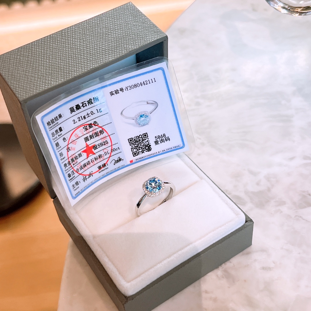 ミニマリスト925シルバーモアッサナイトリングゴールド ウェディング