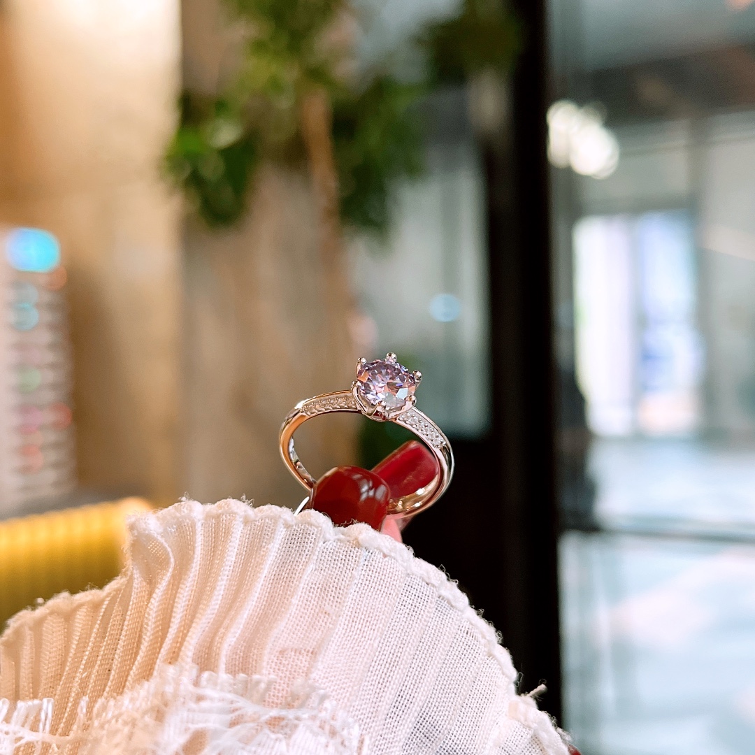 森ガールS925スターリングシルバーモアッサナイトリングシルバー デート