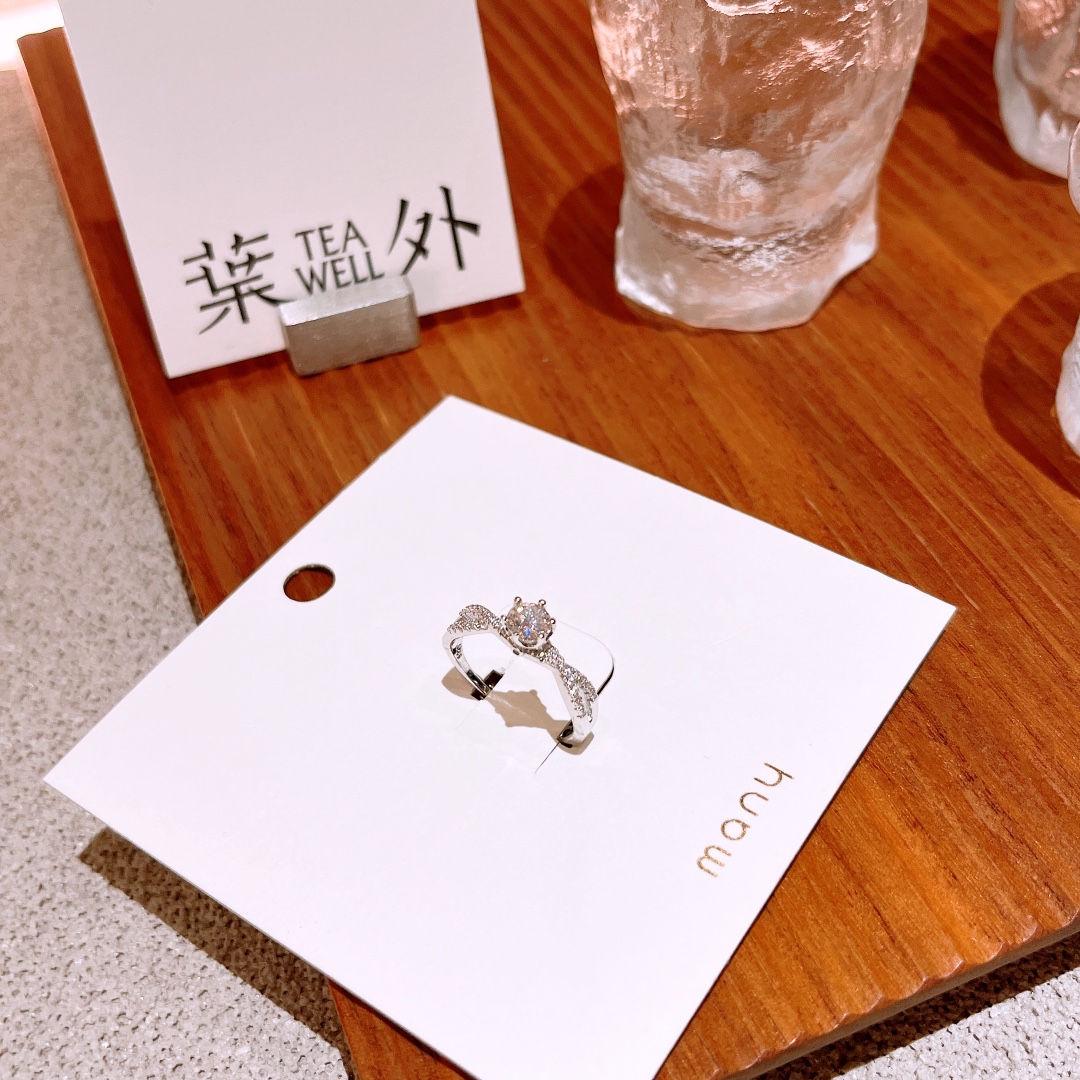 Hypoallergenic Silver Moissanite Ring Precision Anniversary Silver