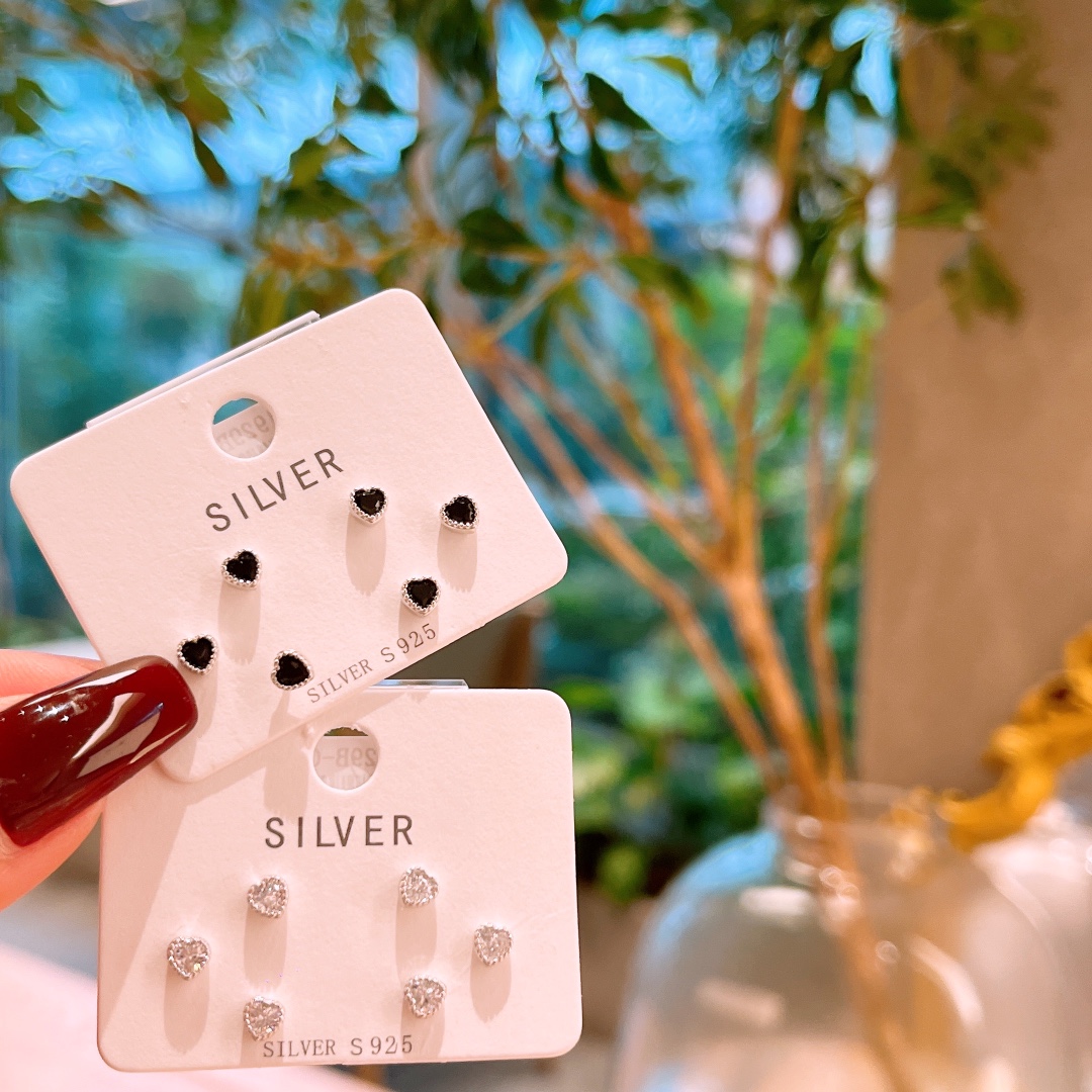 Solid Silver Earrings Chic Confession Gold