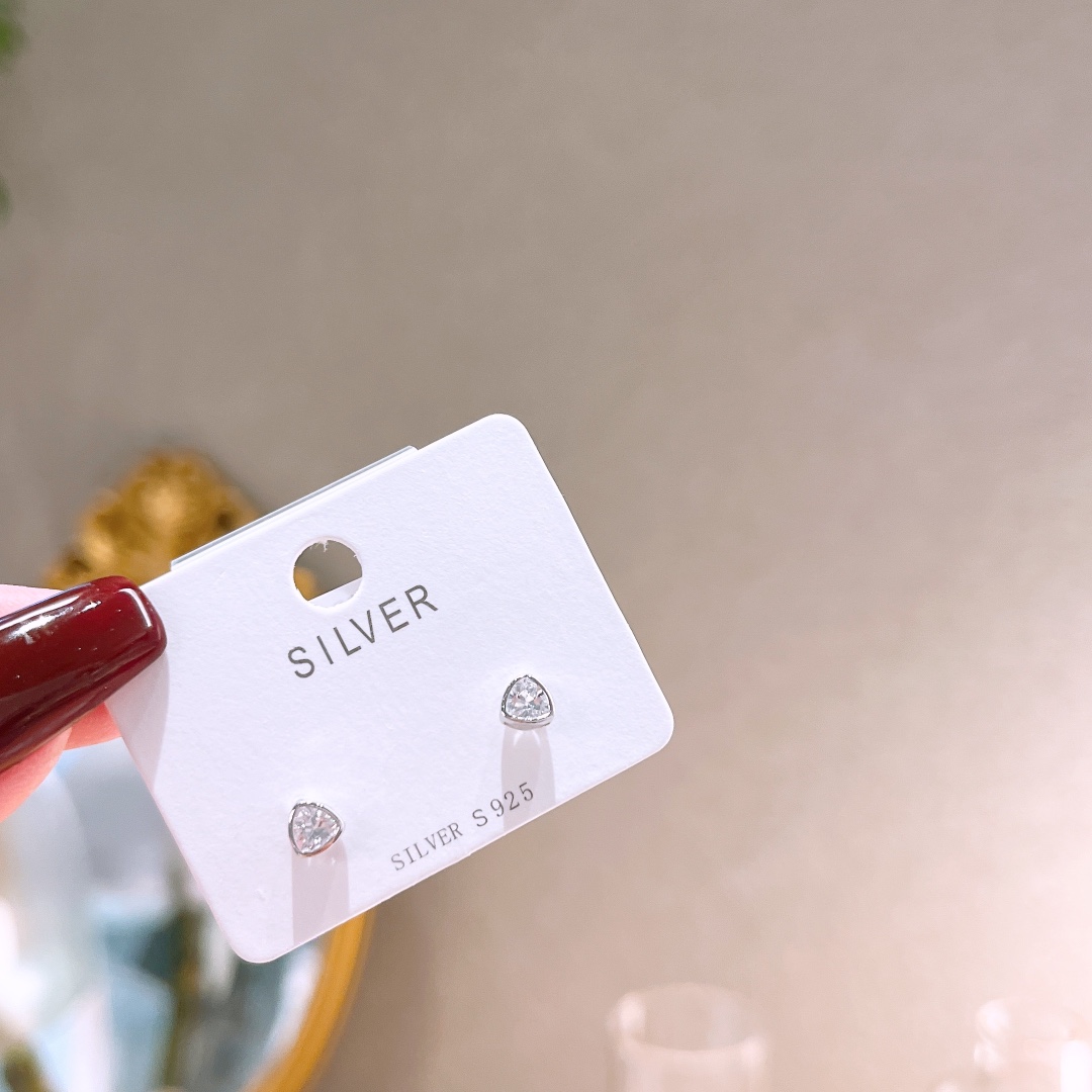 High Polish Silver Earrings Sweet Travel Gold