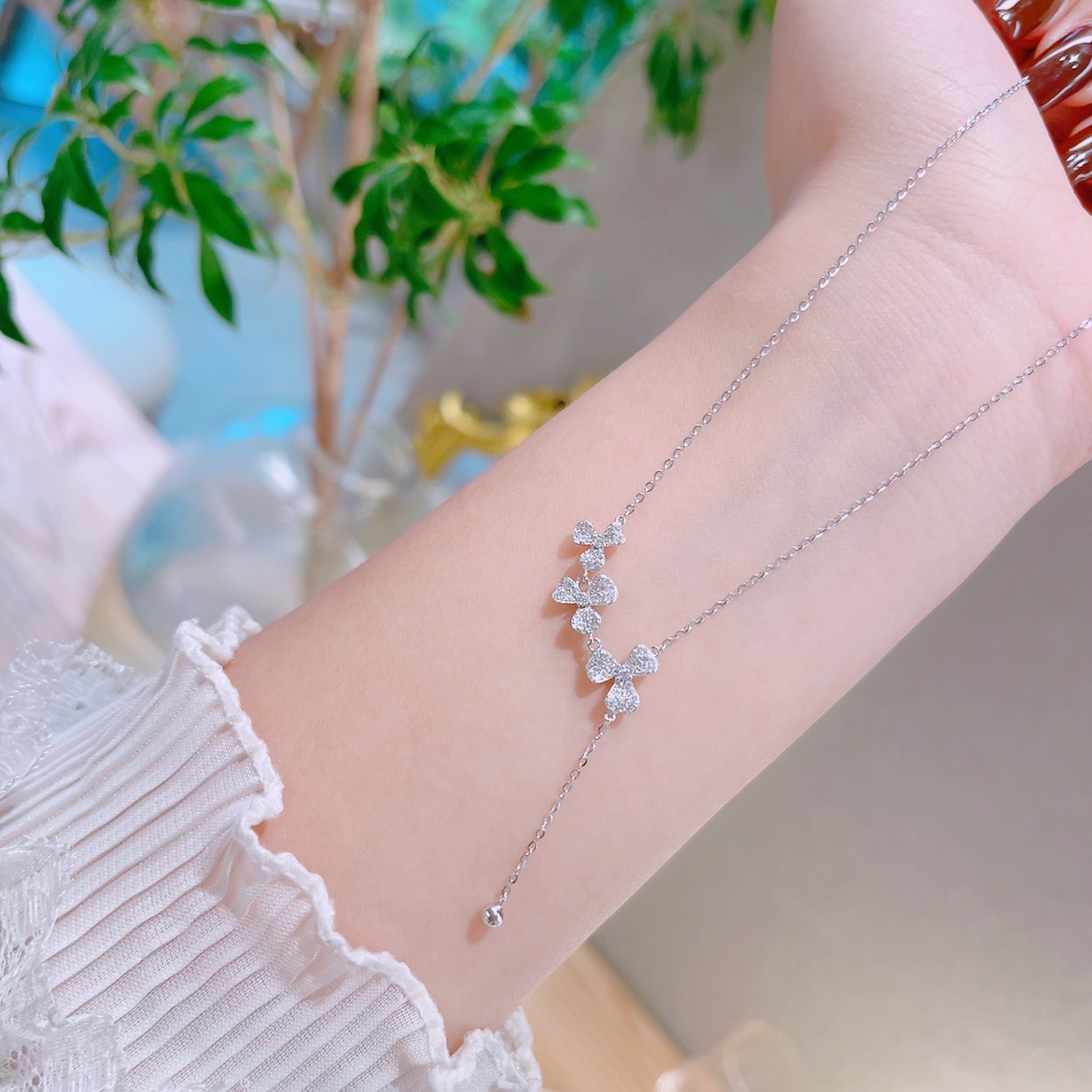 ミニマリストS925スターリングシルバーネックレスシルバー 旅行