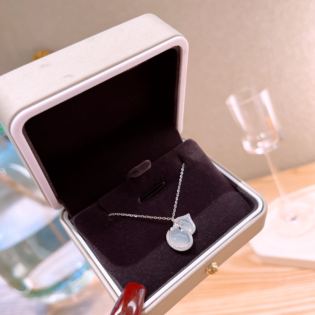 Feinsilber Kette Wald Neujahr Gold