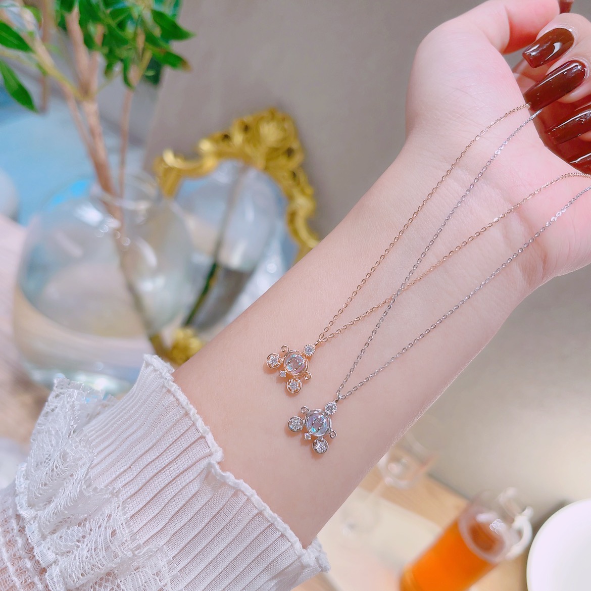 甘辛ニッケル無添加銀ネックレスシルバー 記念日