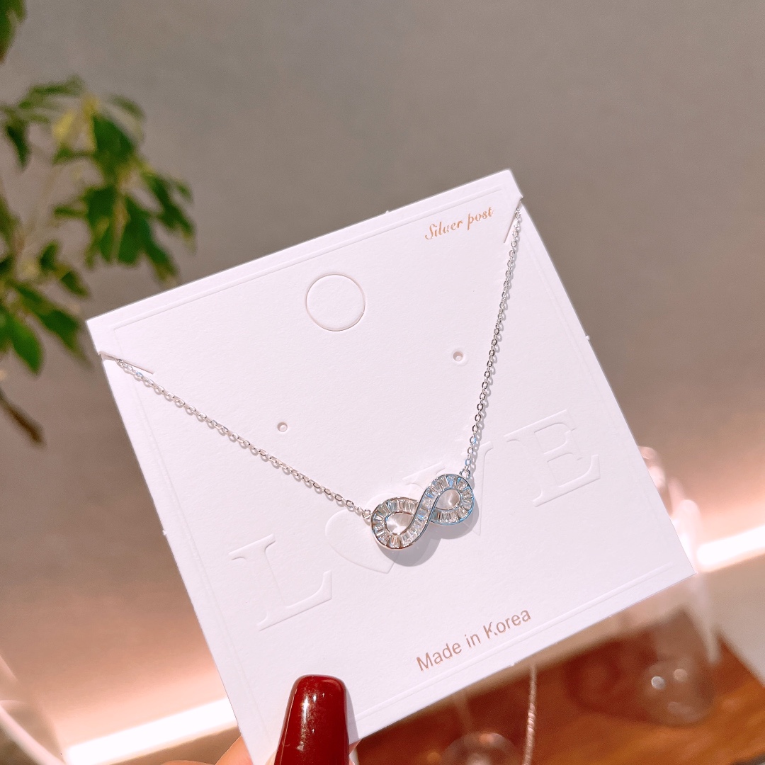 清純S925スターリングシルバーネックレスシルバー 職場