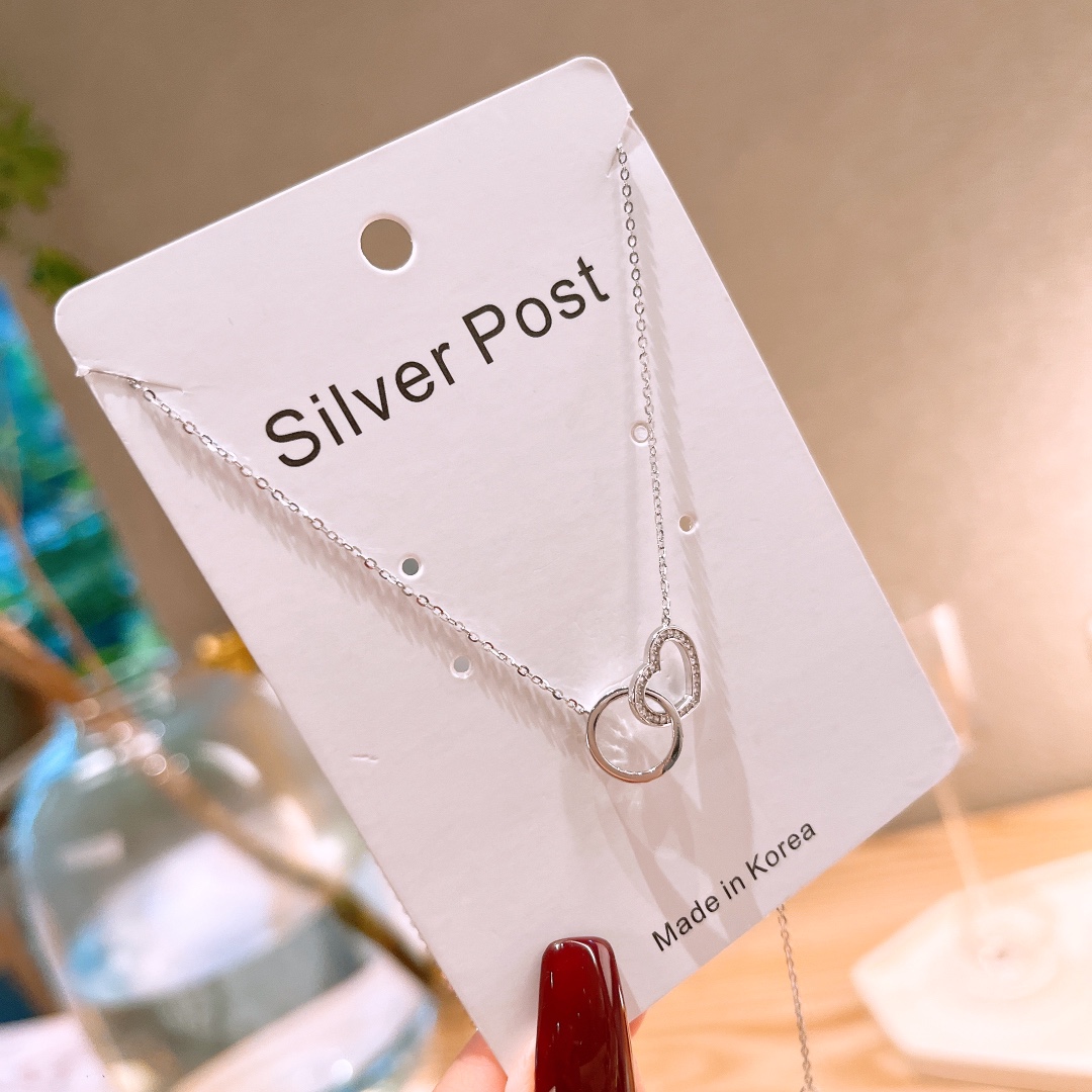 ユニークファインシルバーネックレスシルバー 自分へのご褒美