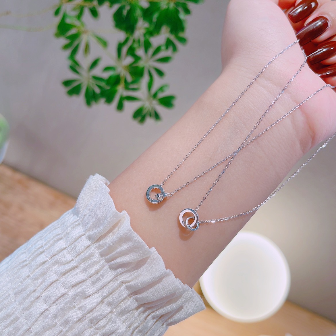 Massivsilber Kette Ätherisch Bankett Gold