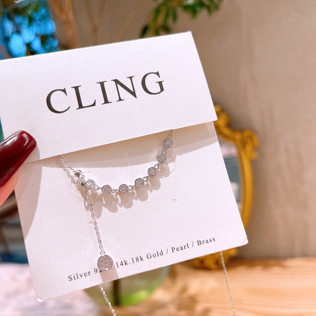 Hypoallergenic Silver Moissanite Necklace Unique Workplace Silver