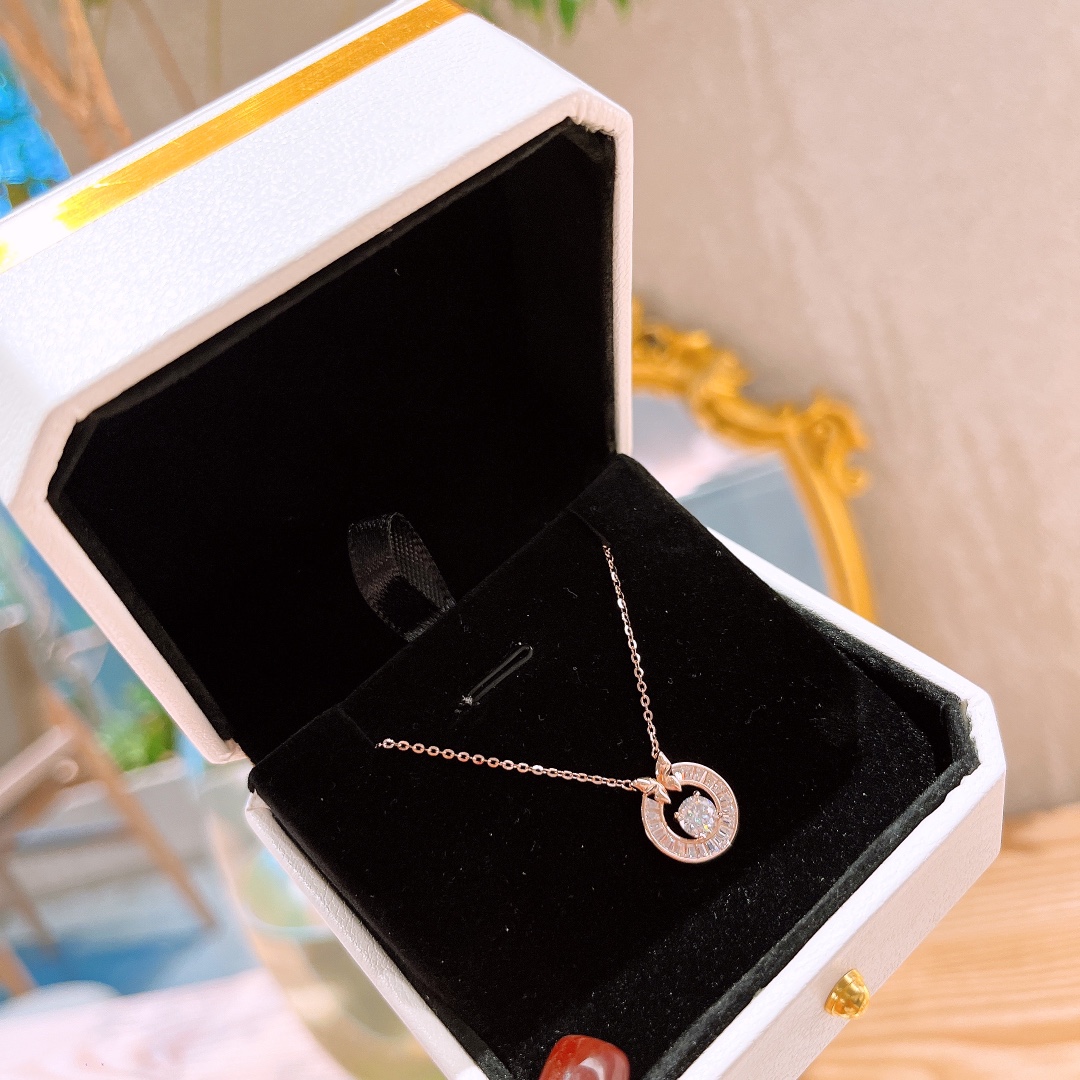 925 Silver Moissanite Necklace Premium Mother's Day Silver