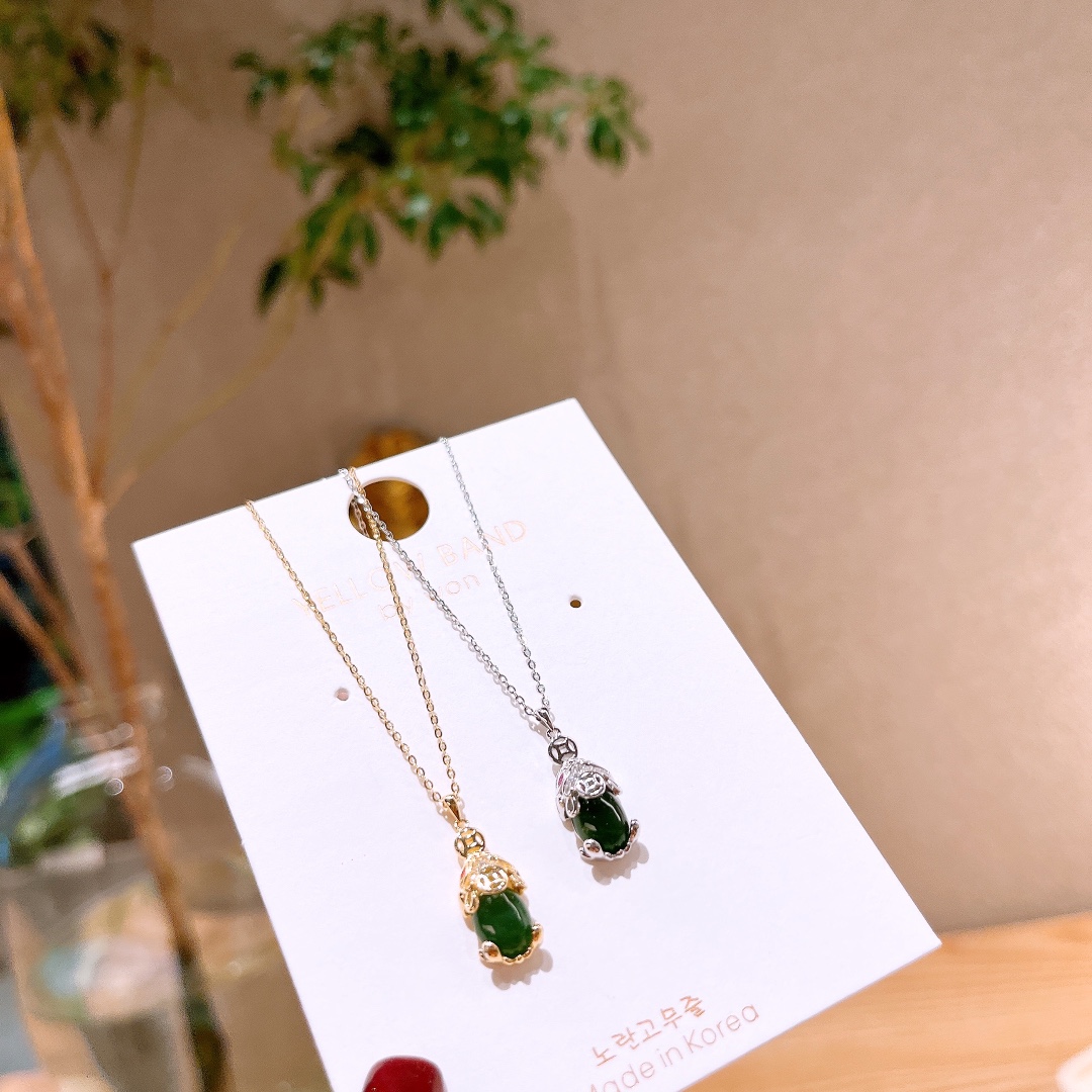 Solid Silver Jasper Necklace Artistic Birthday Silver